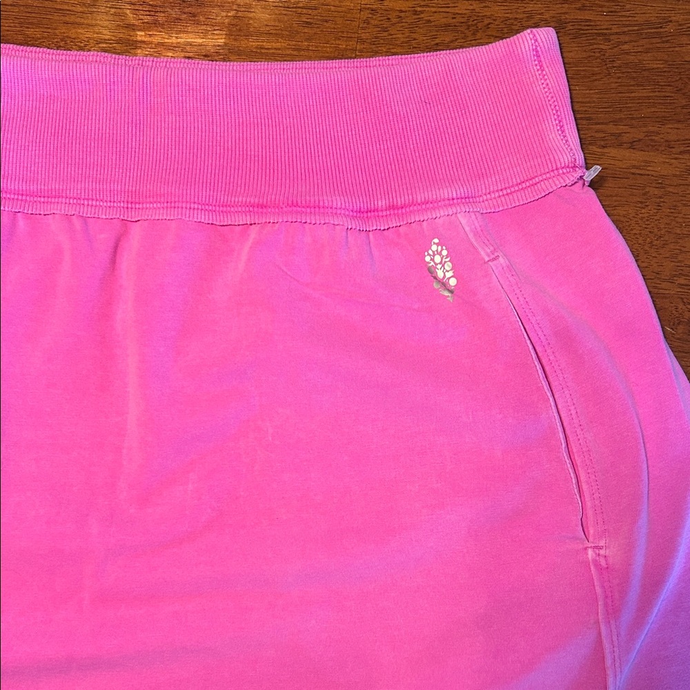 Free People Movement Hot Shot Harem Shorts - Neon Magenta - Picture 4 of 8